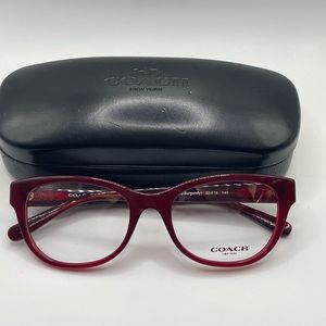 Burgundy Coach Glasses